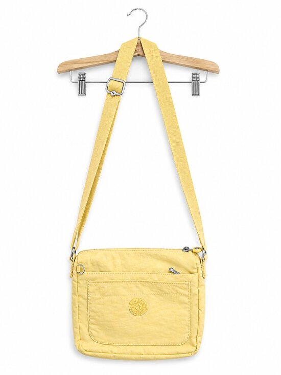 Kipling Handbags - KIPLING | Yellow Crossbody Zip-Up Bag – 10" x 8"